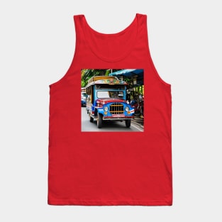 Jeepney in The Philippines Tank Top